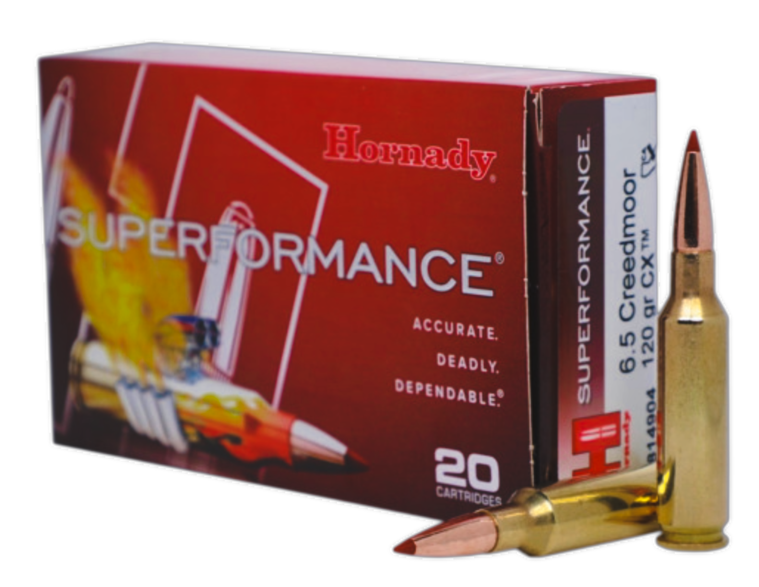 Hornady Superformance 6.5 Creedmoor 120 gr CX, 20rds - Hornady