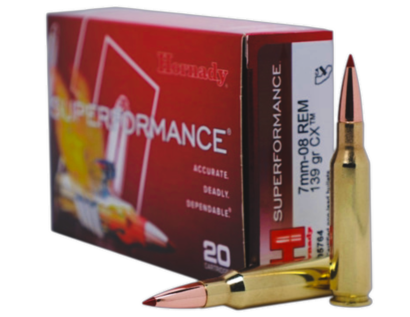 Hornady Superformance 7mm-08 Remington 139 gr CX, 20rds - Hornady