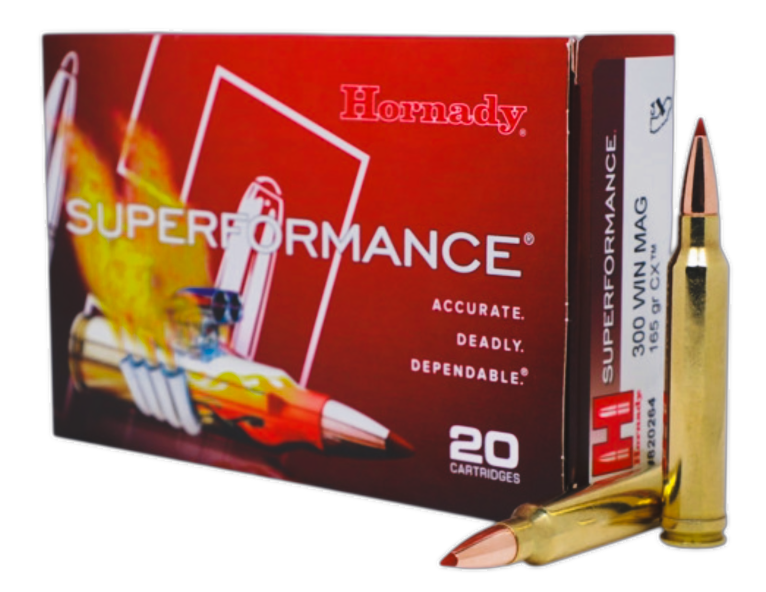 Hornady Superformance .300 Win Mag 165 gr CX, 20rds - Hornady