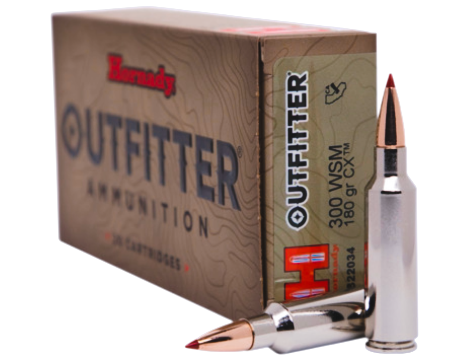 Hornady Outfitter .300 WSM 180 gr CX, 20rds - Hornady