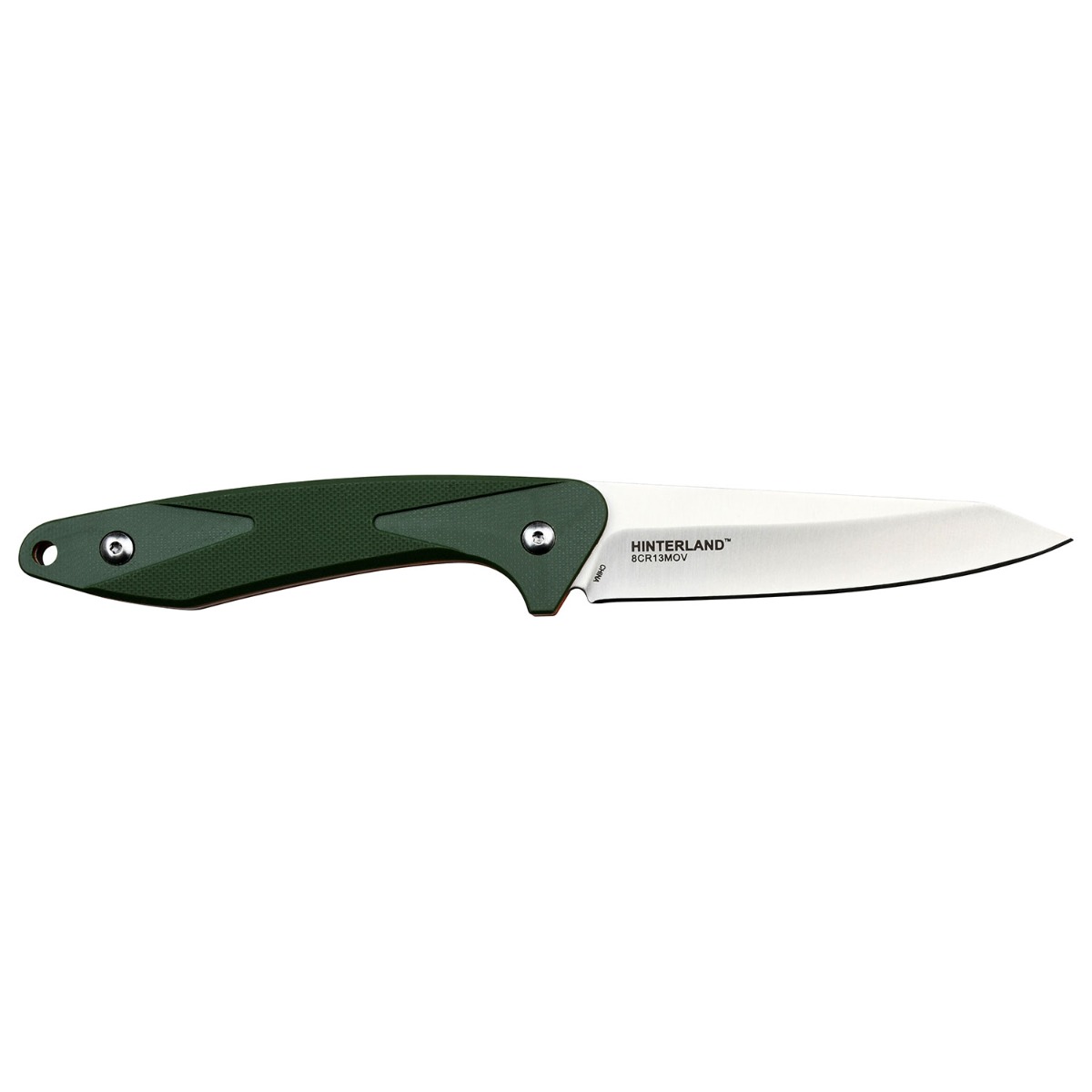 Elk Ridge Hinterland Fixed Blade Wharncliffe Knife, Green - ER-HLFIX001CS