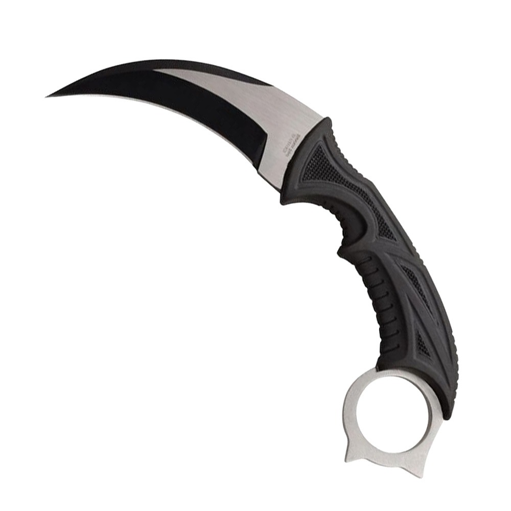 Master Cutlery Master Cutlery Survivor The Vested Fixed Blade Karambit Knife, Black - SV-FIX014CS