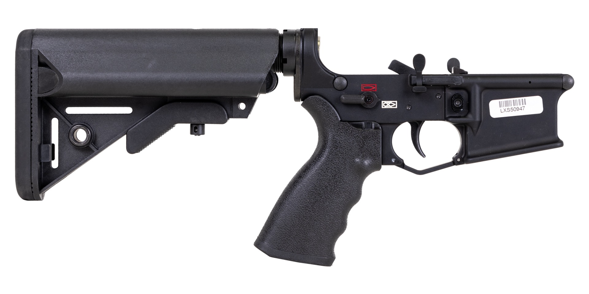 LMT Defense Mars-L Complete Lower w/SOPMOD Buttstock 5.56x45mm/6.8 SPC/.204 Ruger, Black - Lmt Defense