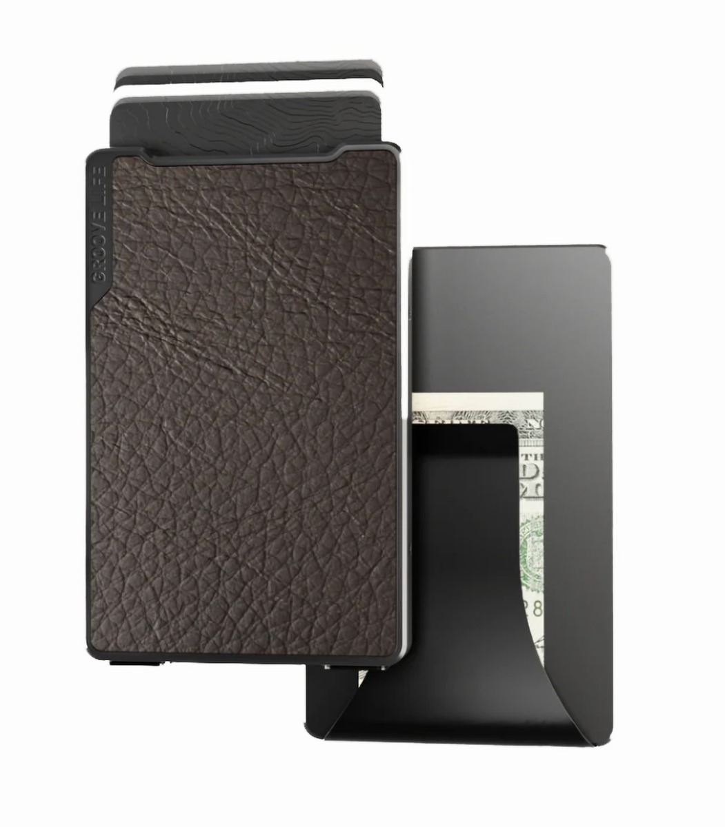 Groove Life Leather Wallet - Midnight & Brown - WLT3-221
