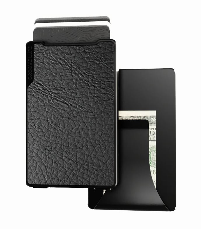 Groove Life Leather Wallet - Midnight & Black - WLT3-321