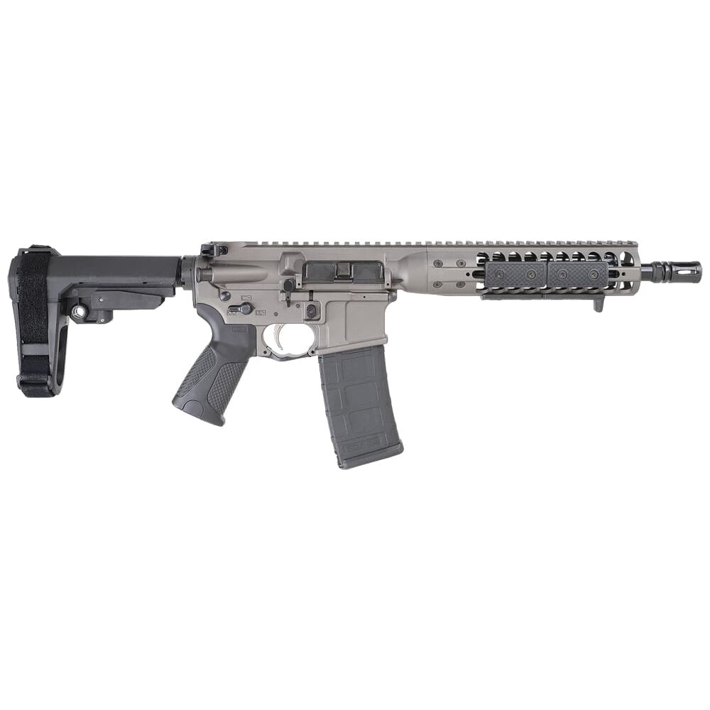 LWRC ICDI 5.56 NATO 10.5" 30rds Semi-Auto Pistol, Tungsten Grey - Lwrc