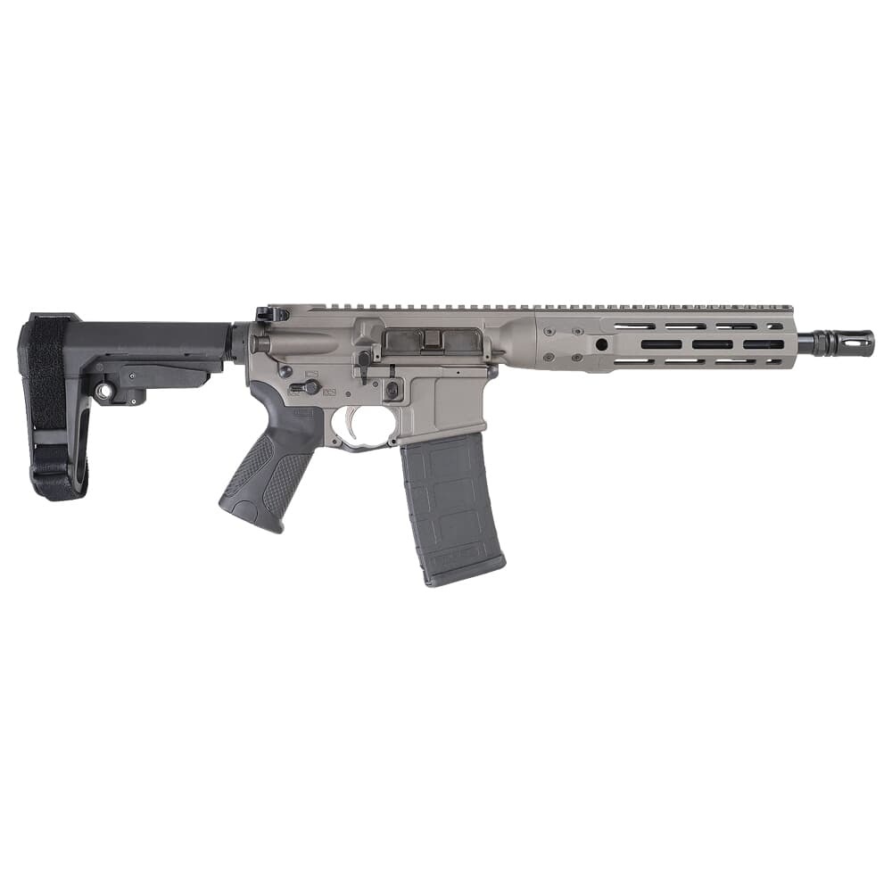 LWRC ICDI 5.56 NATO 10.5" 30rds Semi-Auto Pistol, Tungsten Grey - Lwrc