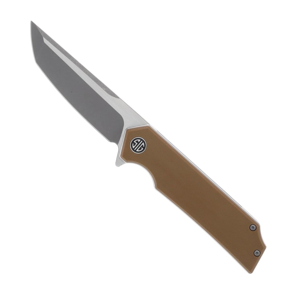 Eikonic Sig Sauer Tsuru Folding Tanto Knife, Coyote Brown - TS8SBRN