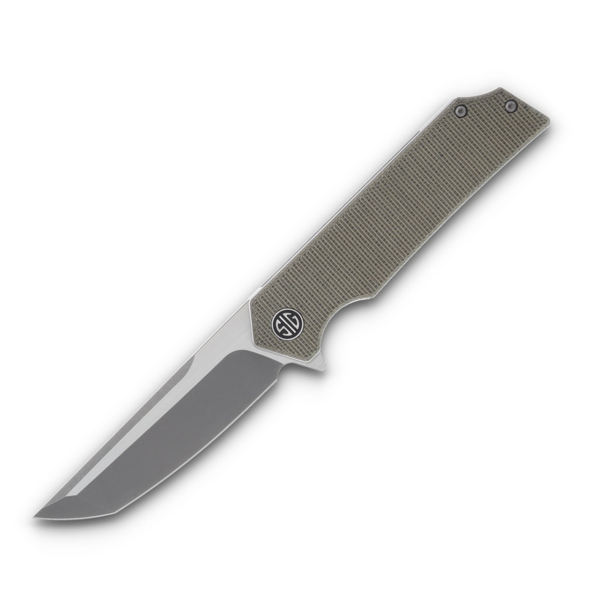 Eikonic Sig Sauer Tsuru Folding Tanto Knife, Green Micarta - EIKTS8SG