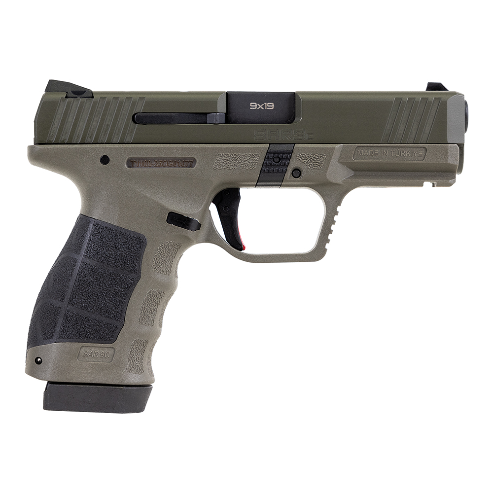 SAR SAR9 4" 9mm 15rd Compact Pistol, OD - SAR9COD - SAR USA