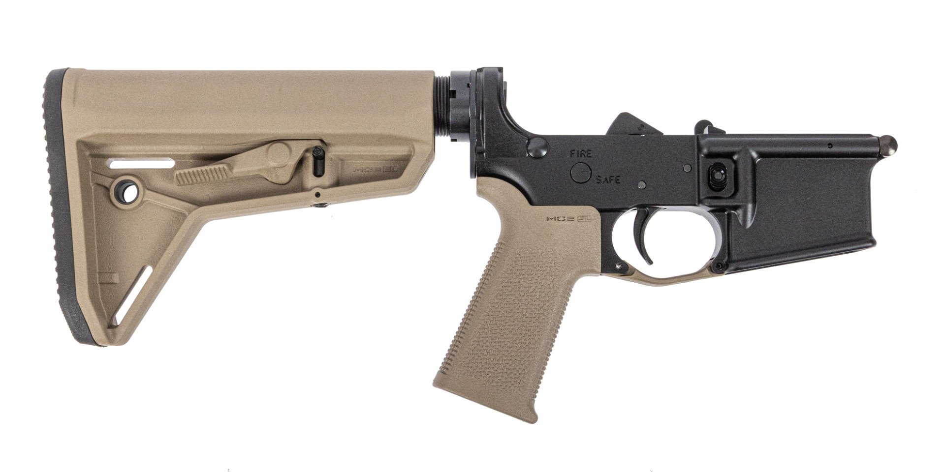 PSA AR15 Complete MOE SL Stealth Lower, FDE - Palmetto State Armory
