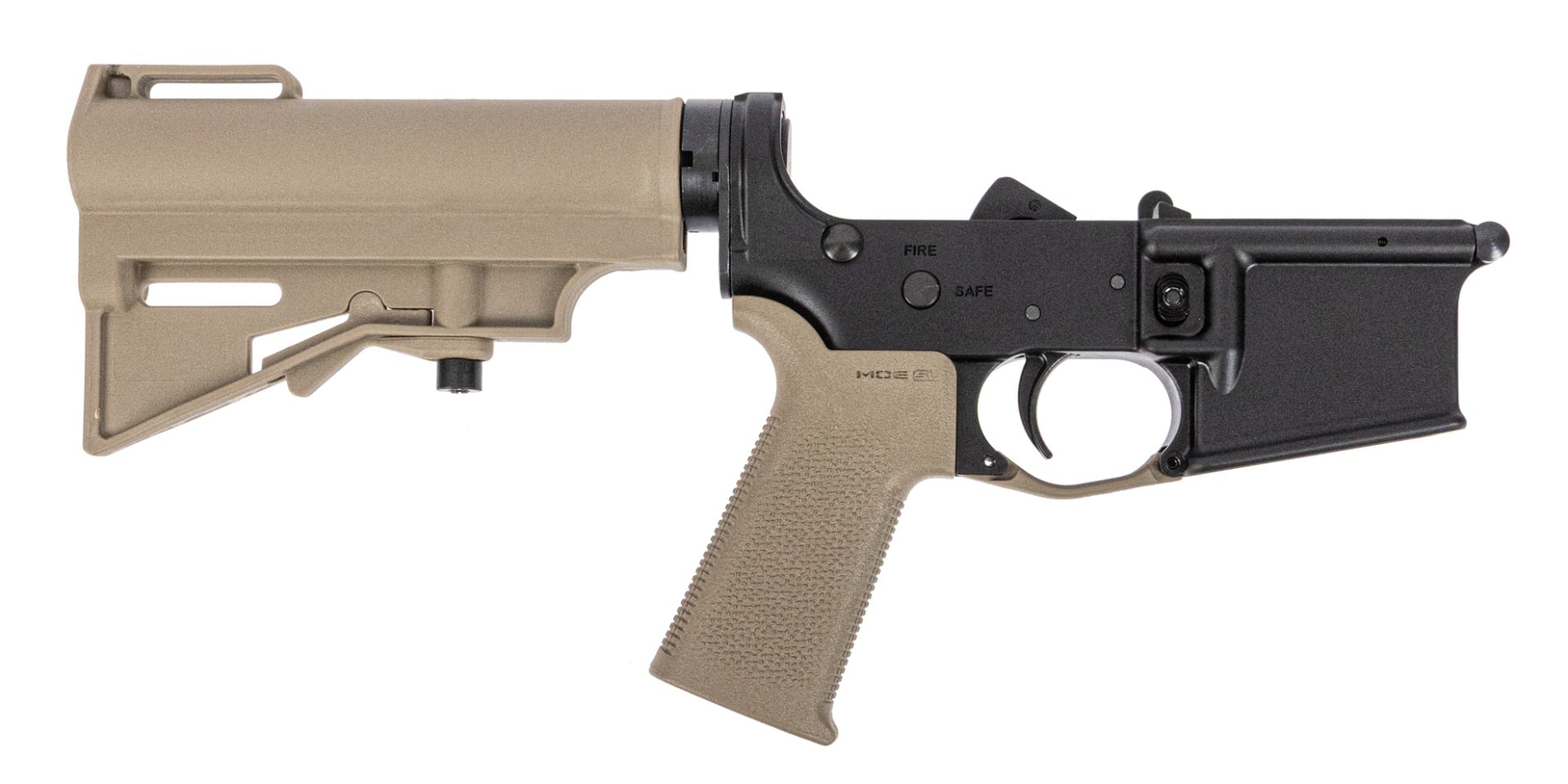 PSA AR15 Complete MOE SL Stealth Lower W/ HAR-15 brace, FDE - Palmetto State Armory