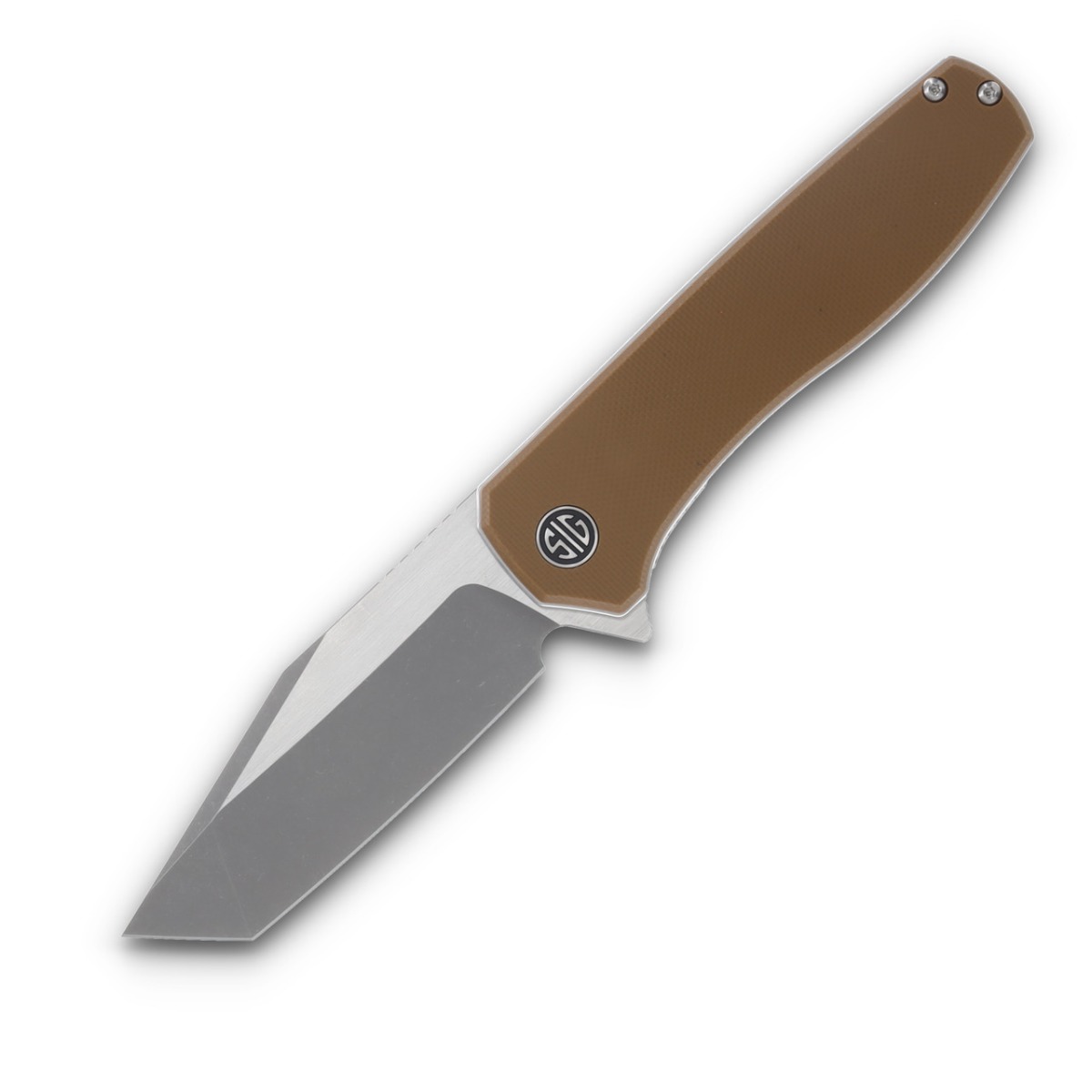 Eikonic Sig Suaer Xiphos Folding Tanto Knife, Coyote - XI6SBRN - Eikonic Knife Company