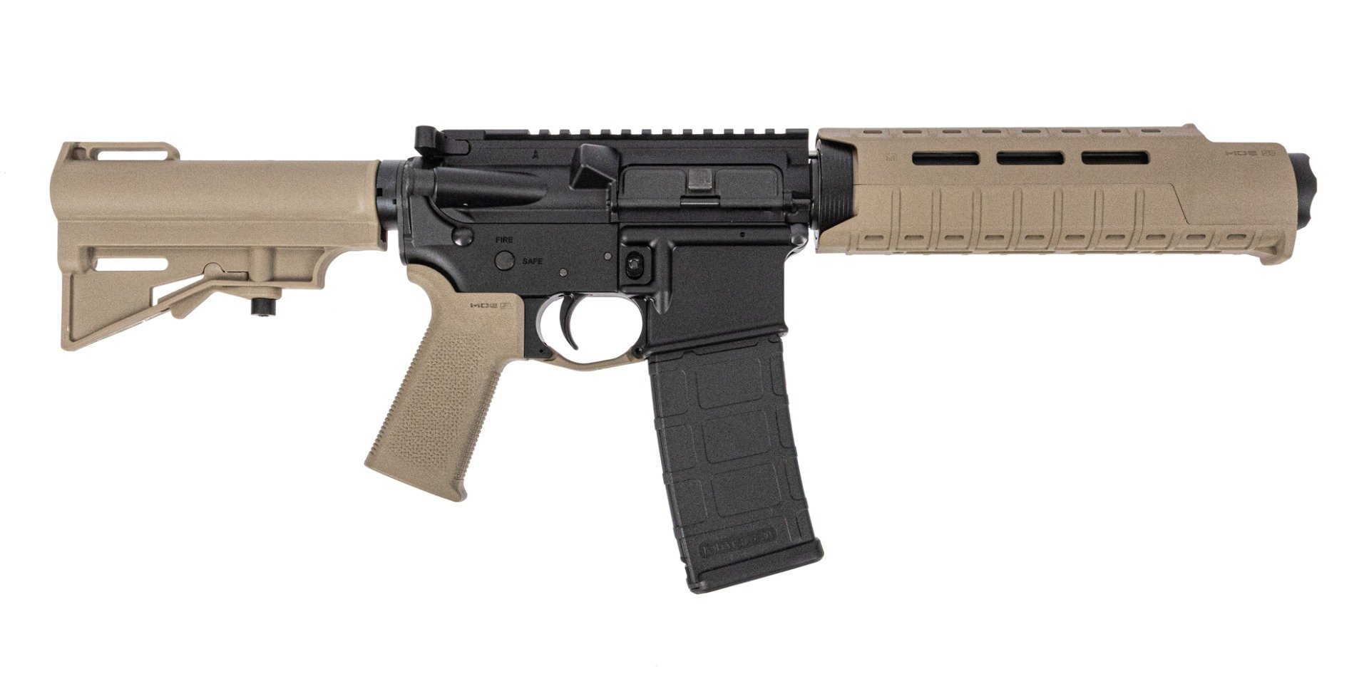PSA AR-15 7" 5.56 MOE SL Stealth Lower W/ HAR-15 brace Marauder Pistol, FDE - Palmetto State Armory