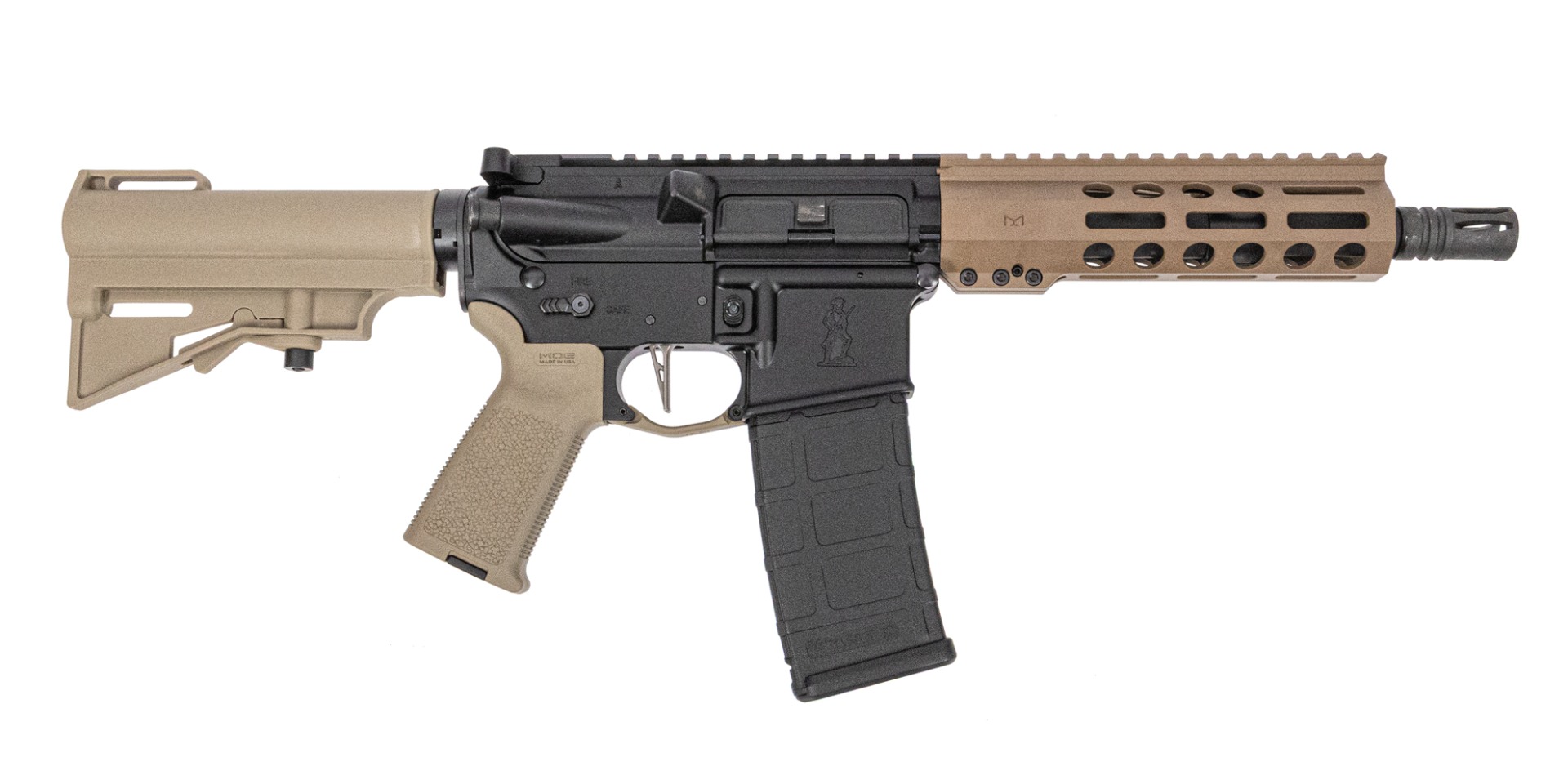 PSA Guardsman-15 8" Pistol-Length 300BLK 1/7 CL Phosphate 7" MLOK Pistol, FDE - Palmetto State Armory