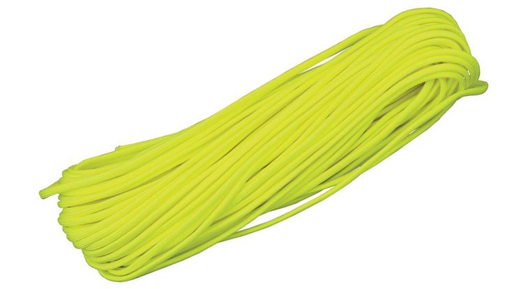 Atwood Parachute Cord 100 ft, Neon Yellow