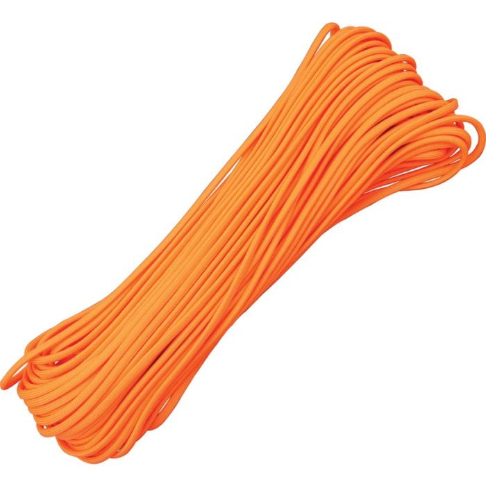 Atwood Parachute Cord 100 ft, Neon Orange