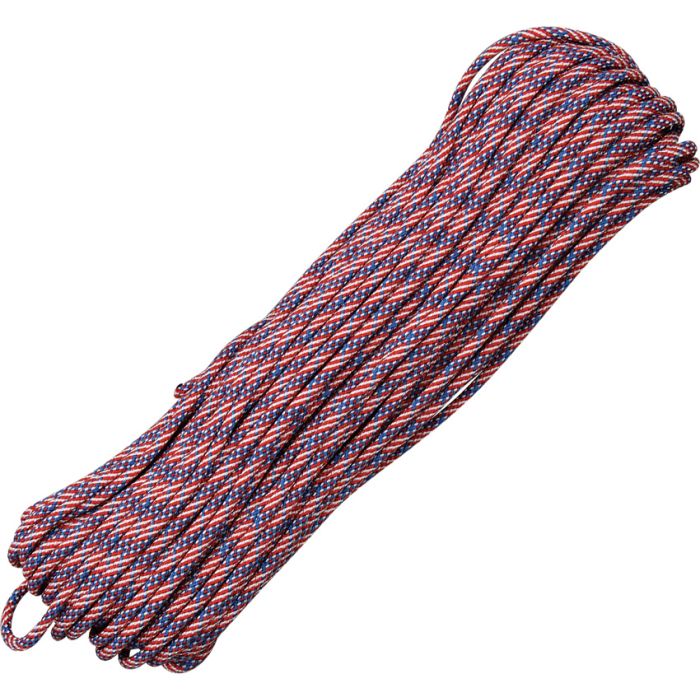 Atwood Parachute Cord 100 ft, US Flag