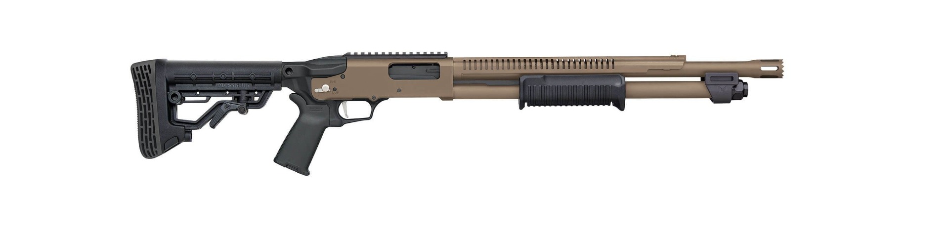 Mossberg 590R 12 Gauge 18.5" 6rds Pump Action Standoff Shotgun, FDE - Mossberg