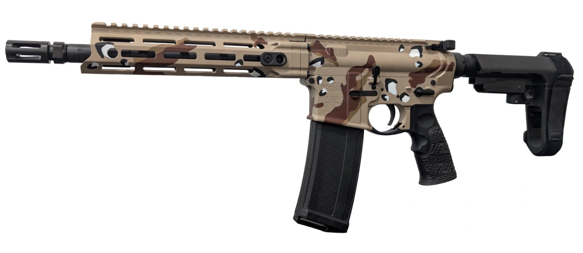 Daniel Defense DDM4 V7P 5.56mm 10.3" 30rd Pistol, Chocolate Chip - Daniel Defense