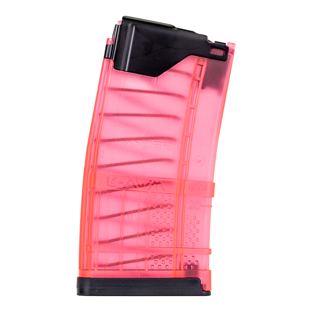 Lancer L5 Advanced Warfighter 5.56/223 20rd Magazine, Translucent Pink - Lancer Systems