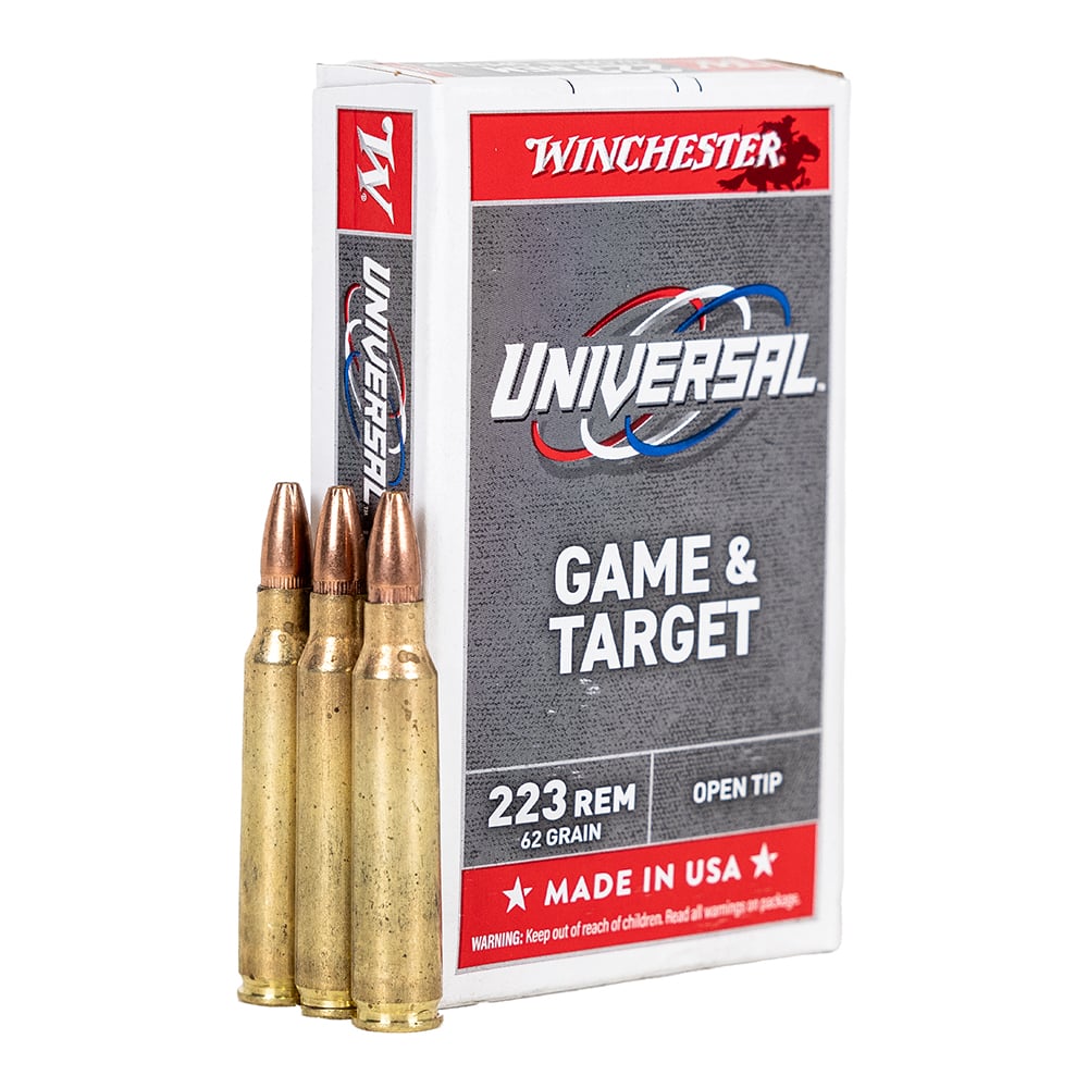 Winchester Ammo .223 Remington 20rd 62gr FMJ Open Tip- U223HP62 - Winchester