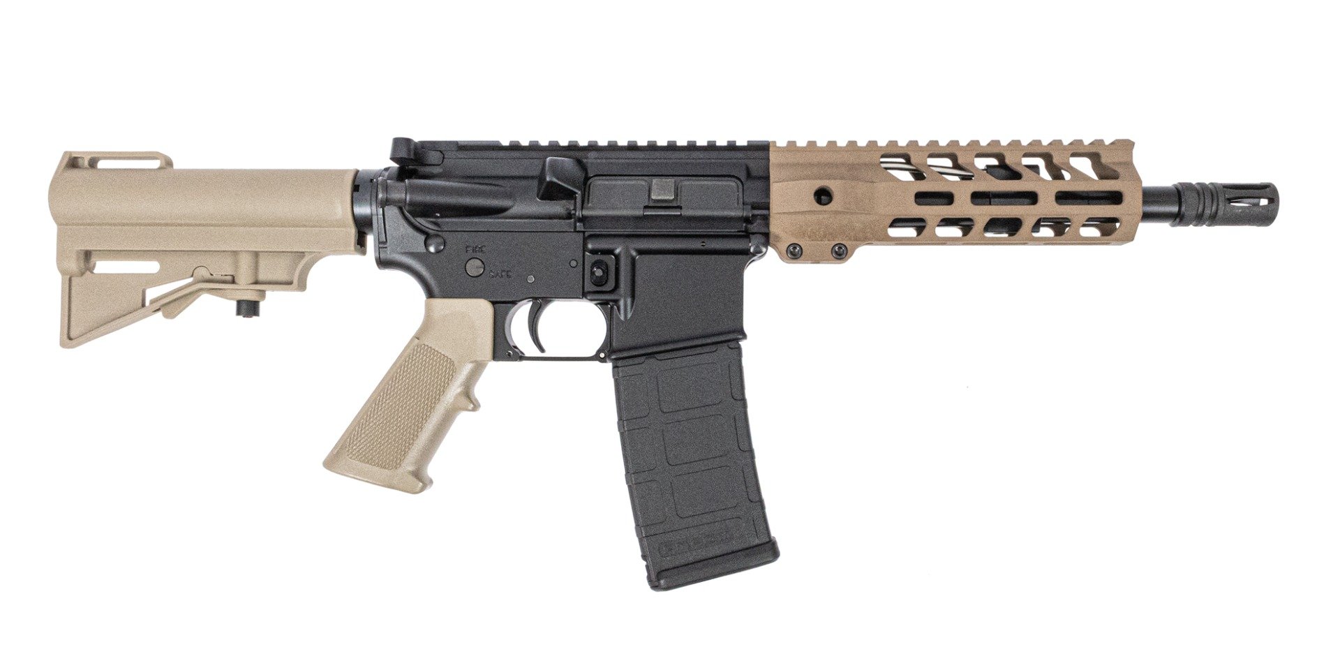 PSA 8.5" 300 Blackout Nitride 7" Lightweight M-Lok Classic HAR-15 Pistol, FDE - Palmetto State Armory