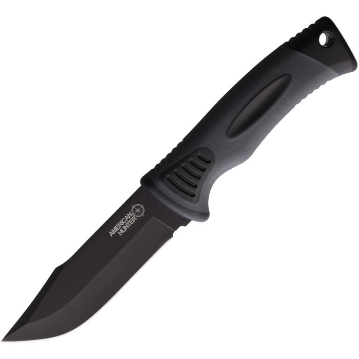 American Hunter 031 Fixed Blade Drop Point Knife, Black - AH031 - American Hunter Knives