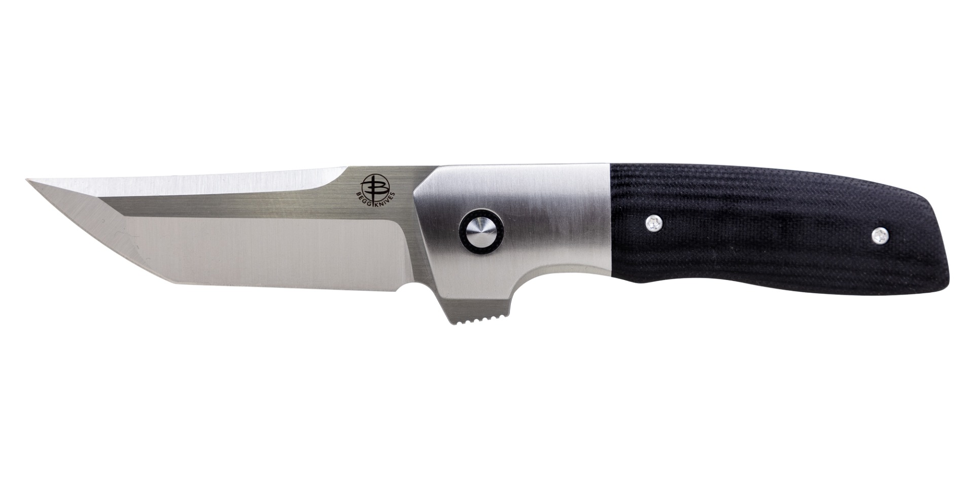 Begg Knives Seishin Folding Tanto Knife, Black - BG052 - Begg Knives