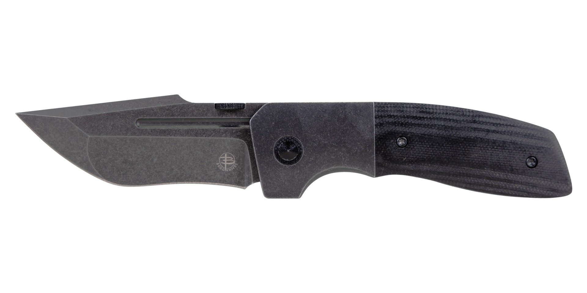 Begg Knives One Folding Tanto Knife, Blackout - BG064 - Begg Knives