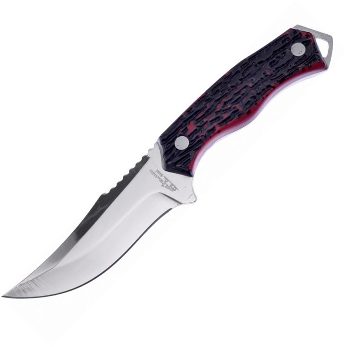 Frost Cutlery Skinner Fixed Blade Clip Point Knife, Red - FBKH017STR - Frost Cutlery