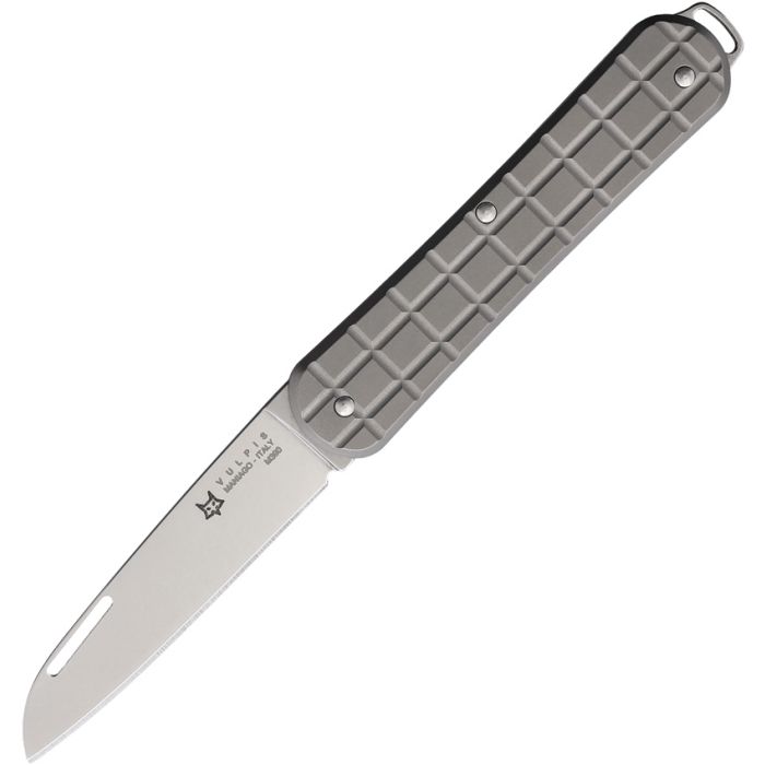 Fox Vulpis Grenade Folding Sheepsfoot Knife, Titanium - FOXVPGP130TI - Fox Knives