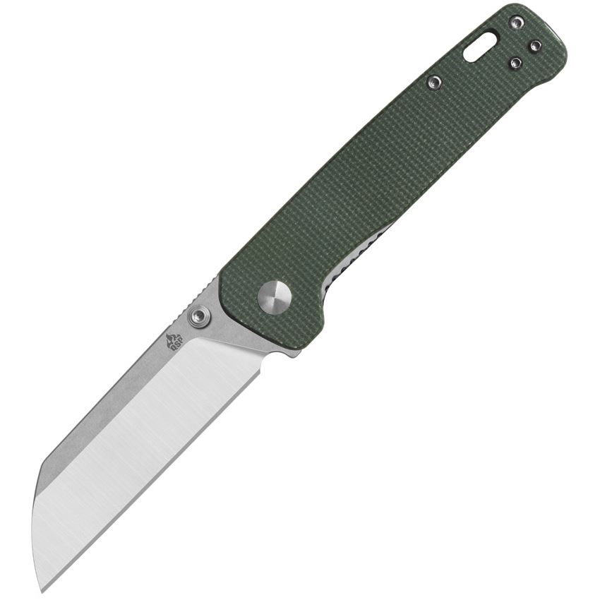 QSP Penguin Folding Sheepsfoot Knife, Green - QS130V2C1 - Qsp Knives