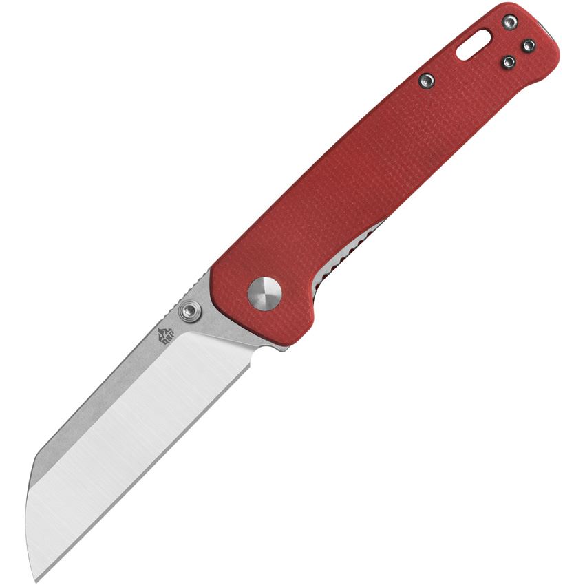 QSP Penguin Folding Sheepsfoot Knife, Red - QS130V2D1 - Qsp Knives
