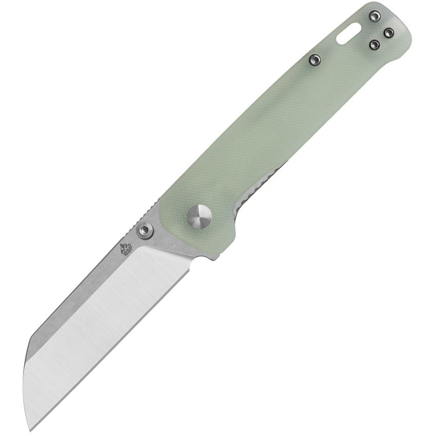 QSP Penguin Folding Sheepsfoot Knife, Jade - QS130V2G1 - Qsp Knives