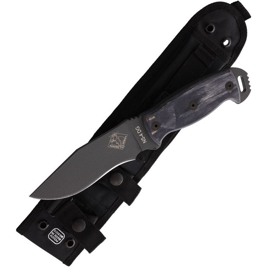 Ranger Knives RD4 Fixed Blade Drop Point Knife, Gray - RN9432SEC
