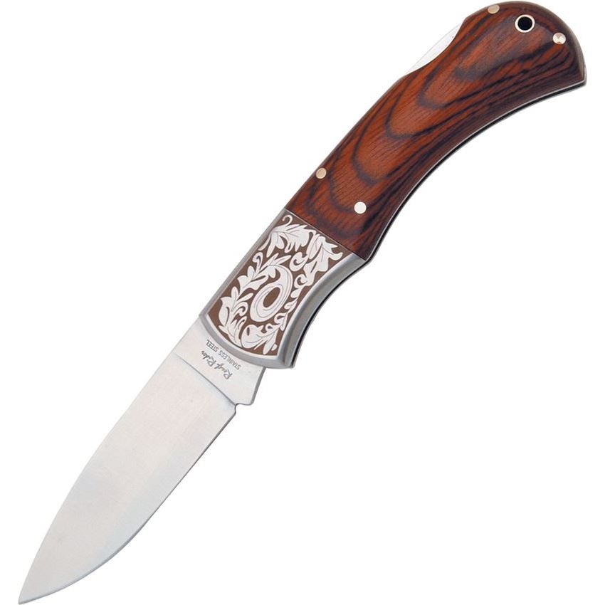 Rough Rider 182 Folding Drop Point Knife, Brown - RR182 - Rough Rider Knives