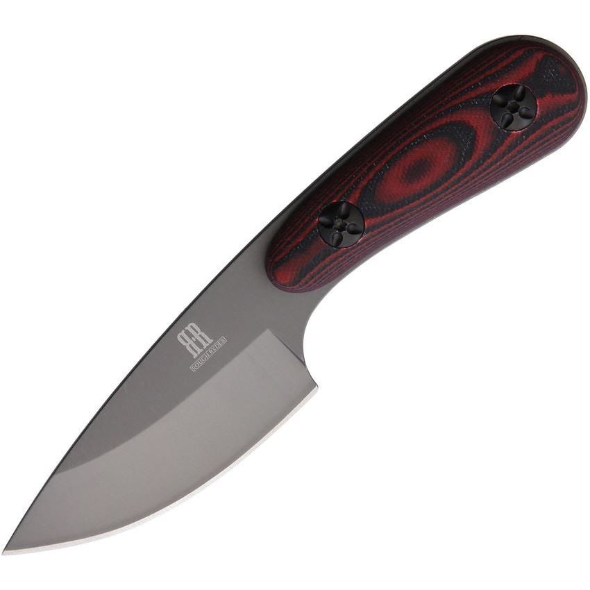Rough Rider 2163 Fixed Blade Drop Point Knife, Red - RR2163