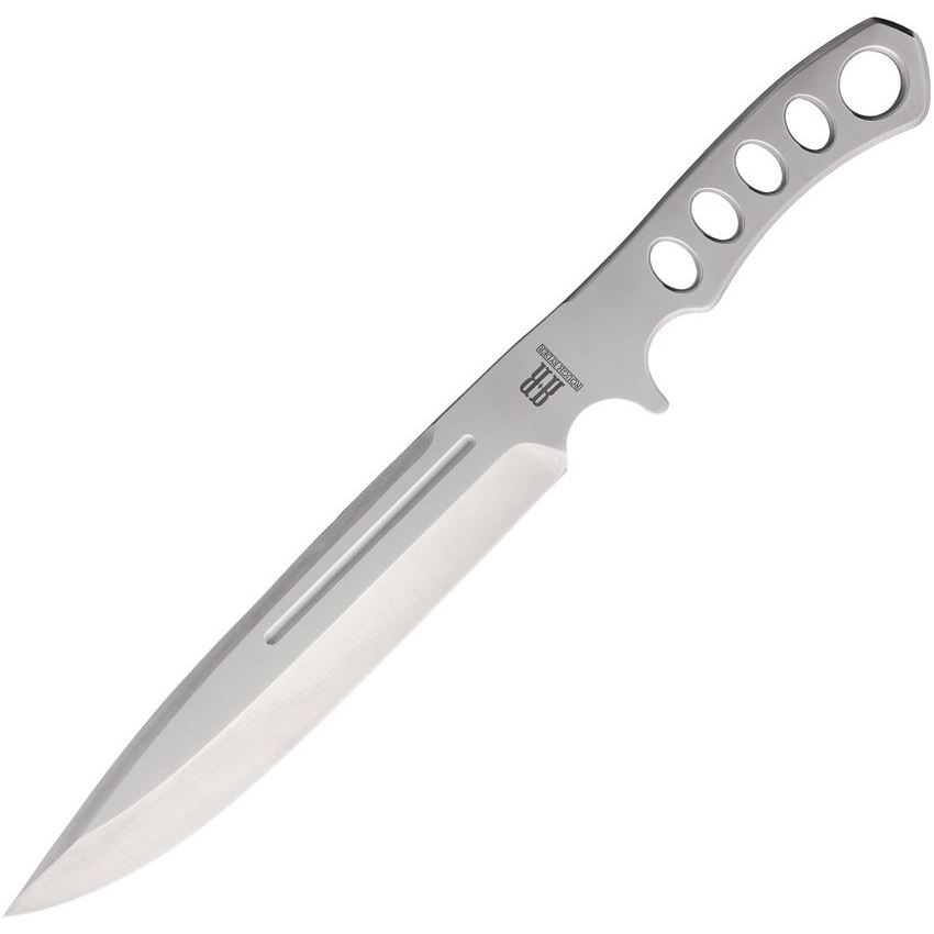 Rough Rider Highland Bowie Thrower Fixed Blade Drop Point Knife, Satin - RR2250 - Rough Rider Knives