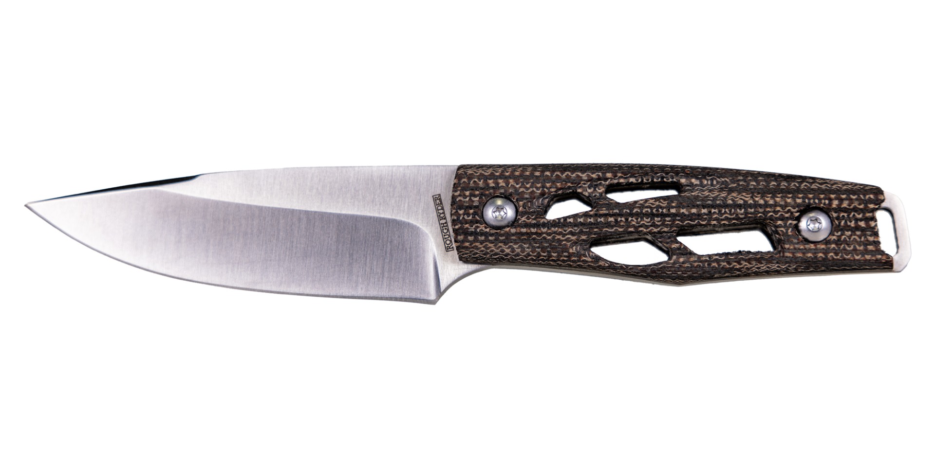 Rough Rider 2601 Fixed Blade Drop Point Knife, Brown - RR2601 - Rough Rider Knives