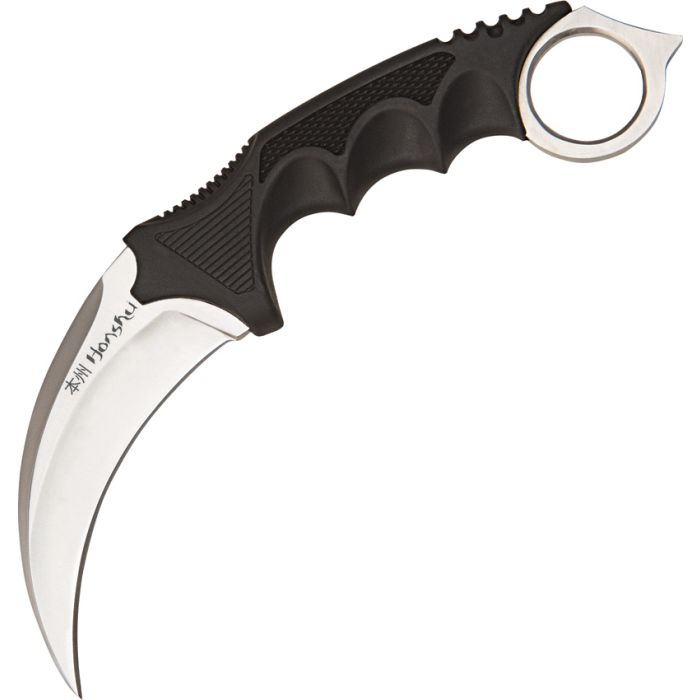 United Cutlery Honshu Karambit Fixed Blade Hawkbill Knife w/ Shoulder Harness, Satin - UC2977