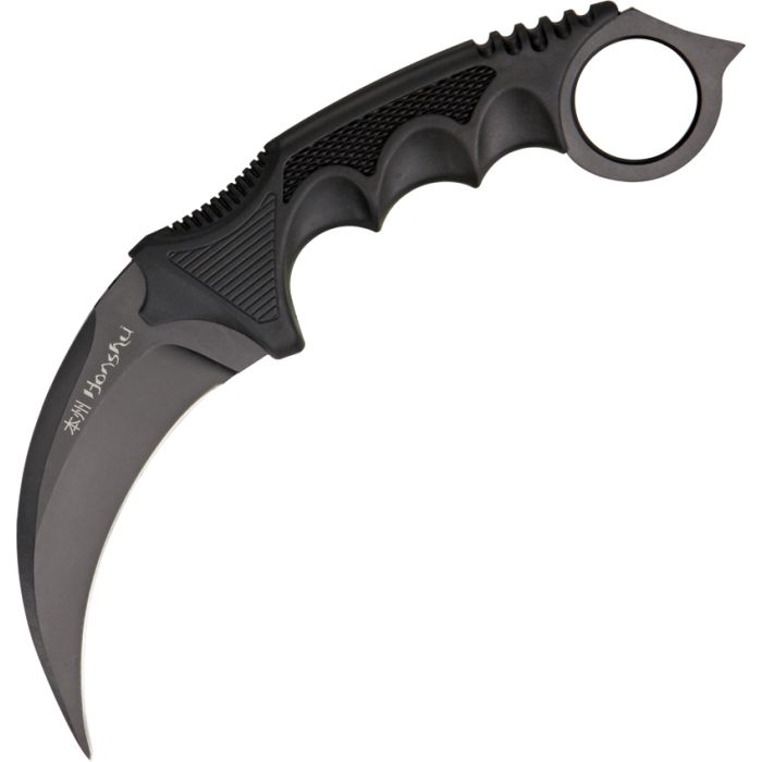 United Cutlery Honshu Karambit Fixed Blade Hawkbill Knife, Black - UC2791 - United Cutlery