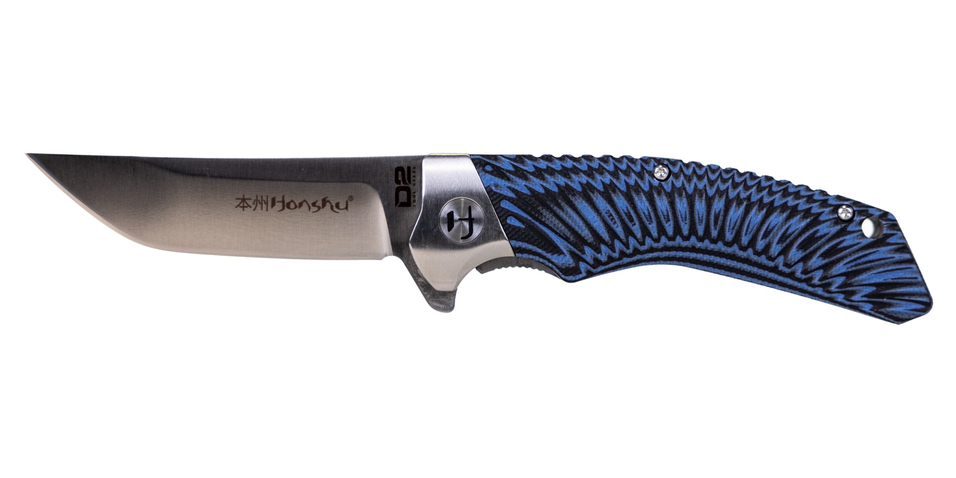 United Cutlery Honshu Sekyuriti Folding Drop Point Knife, Blue - UC3440 - United Cutlery