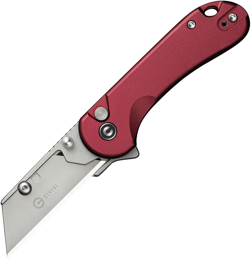 Civivi Elementum Folding Utility Knife, Burgundy - CIVC23039B5