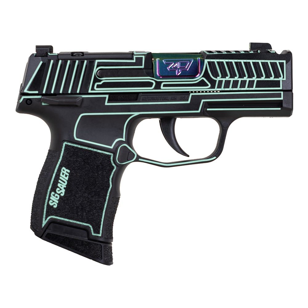 Sig Sauer P365 "Outlander Blue Laser" 9mm Pistol 3.1" 10rd, Black - Sig Sauer