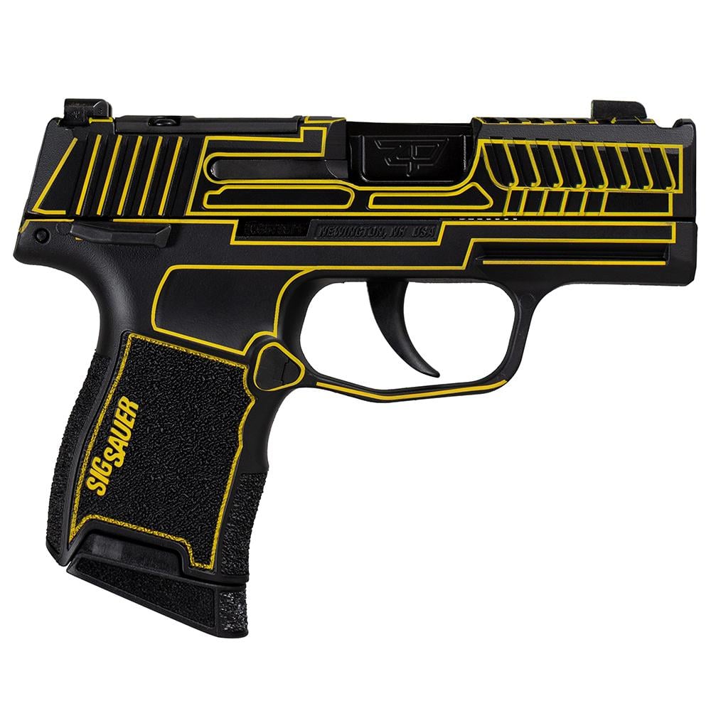 Sig Sauer P365 "Outlander Yellow Laser" 9mm Pistol 3.1" 10rd, Black