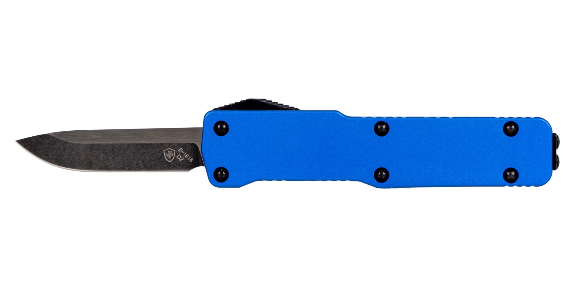 Templar Knife California Legal OTF Drop Point Knife, Blue - CA-AHB-32-1 - Templar Knife