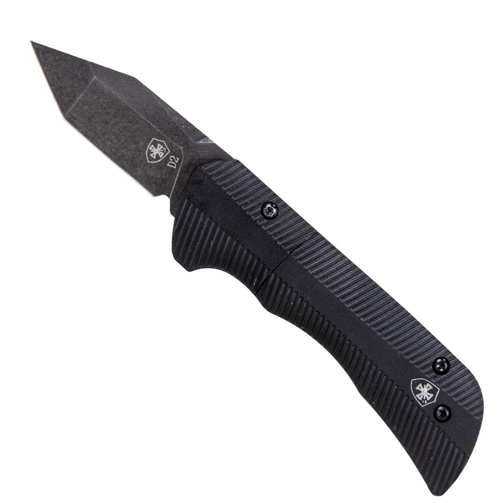 Templar Knife California Legal Auto Assisted Tanto Knife, Black - CAA-ABK-22-1