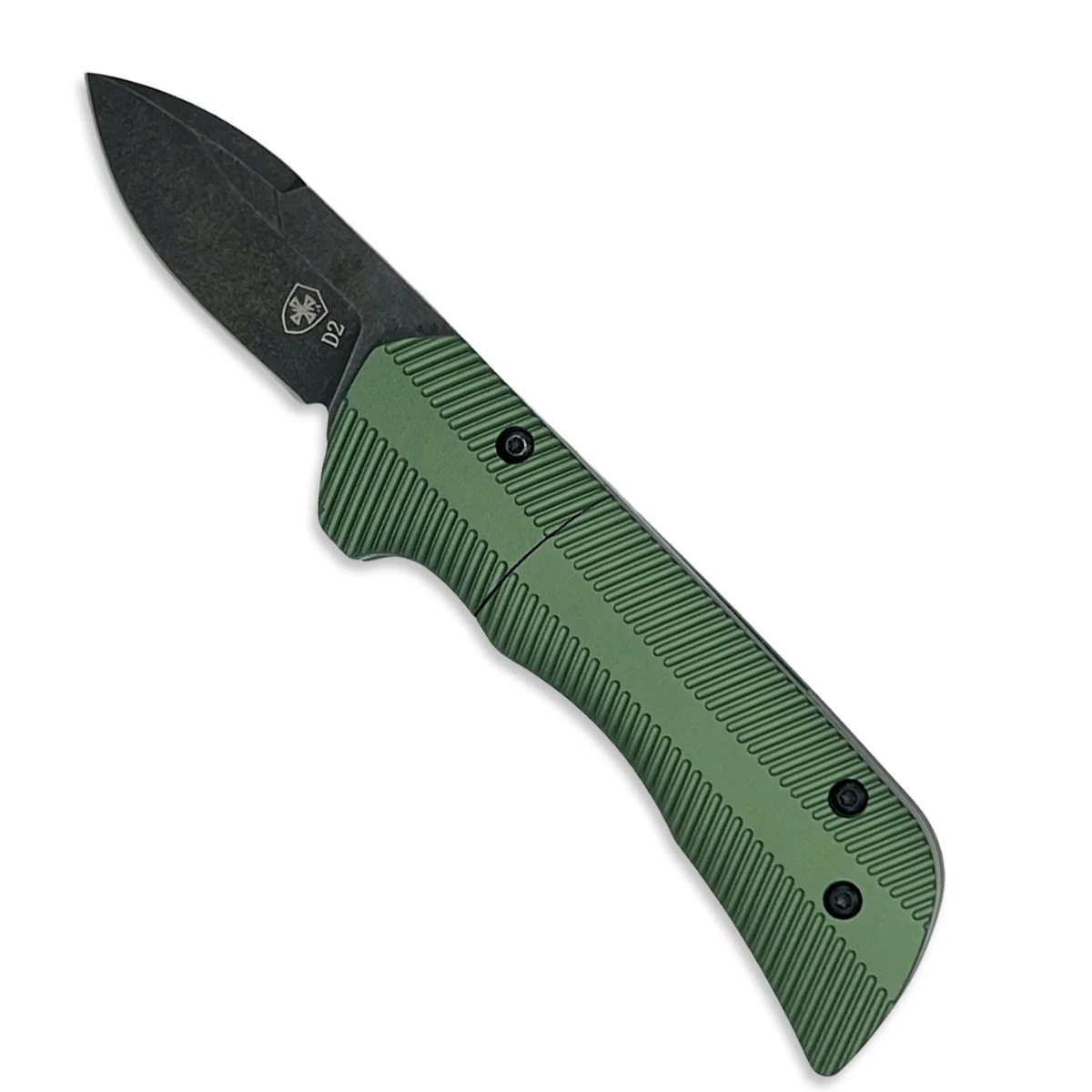 Templar Knife California Legal Auto Assisted Drop Point Knife, Green - CAA-AG-32-1