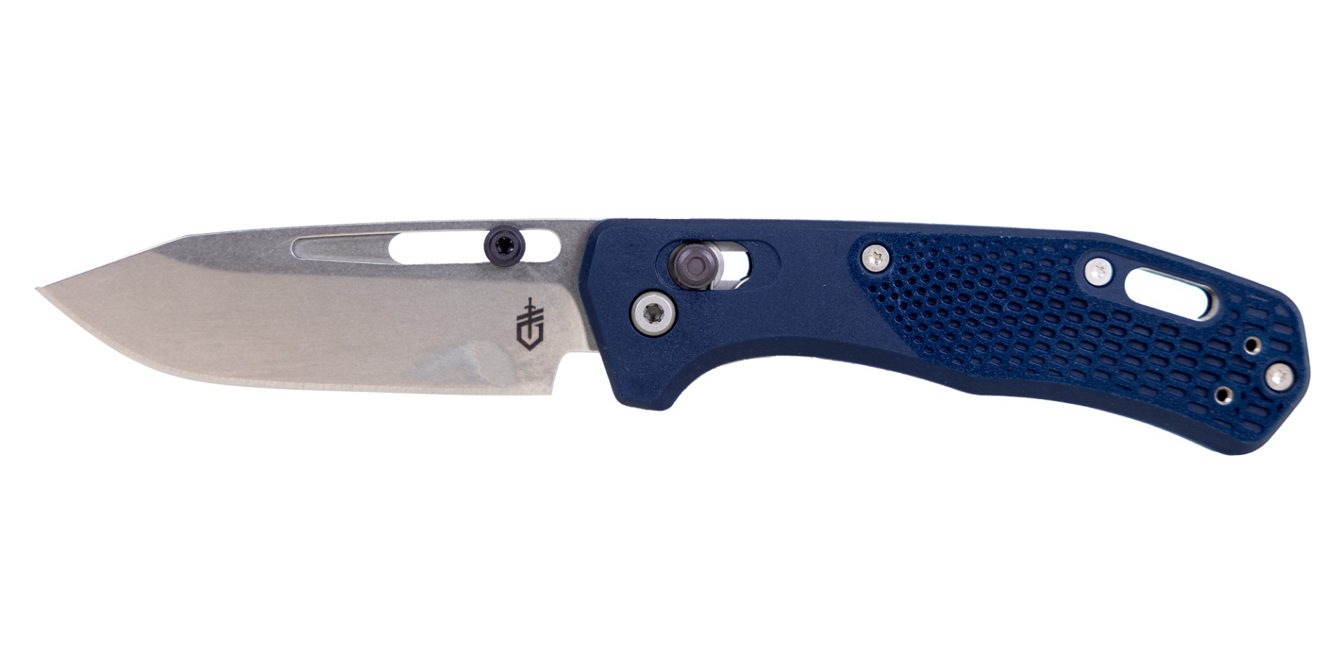 Gerber Assert Magnacut Folding Clip Point Knife, Blue - 1075373